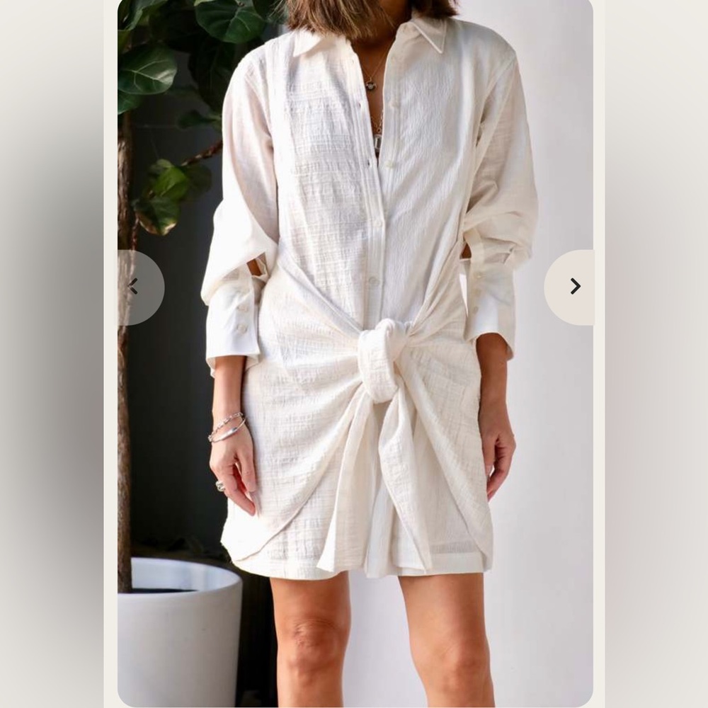 Jonathan Simkhai Patchwork shirt dress